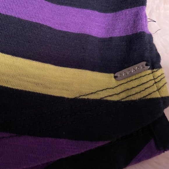 Garage Striped Henley Top Ladies Junior Size XS NWT - Picture 7 of 10